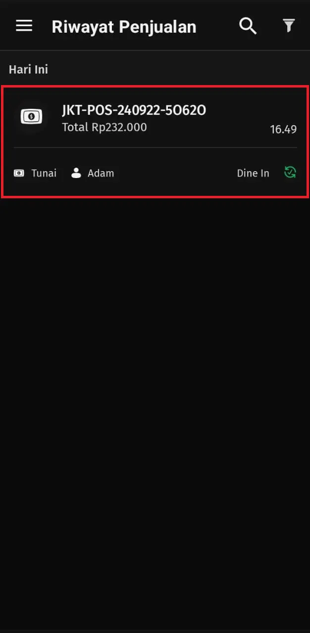 Cara mencetak struk pembayaran
